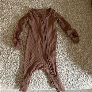 Baby 2-Way Zip PurelySoft Sleep & Play Pajama - Brown